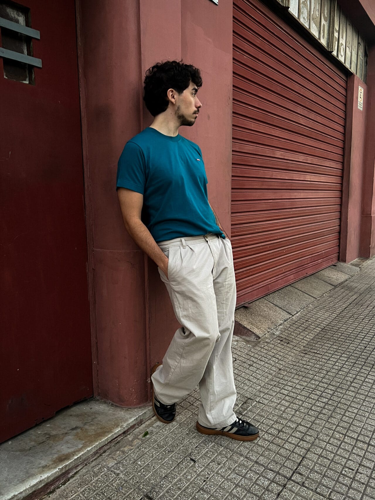 remera regular petroleo