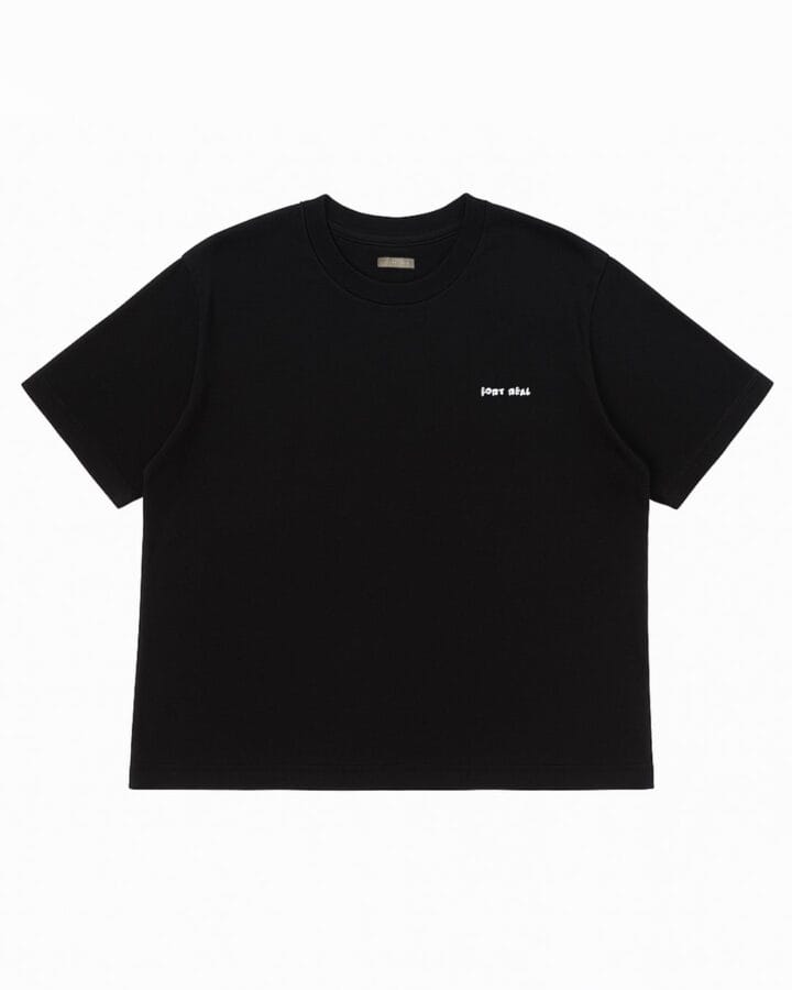 Remera-over-manga-corta-negro